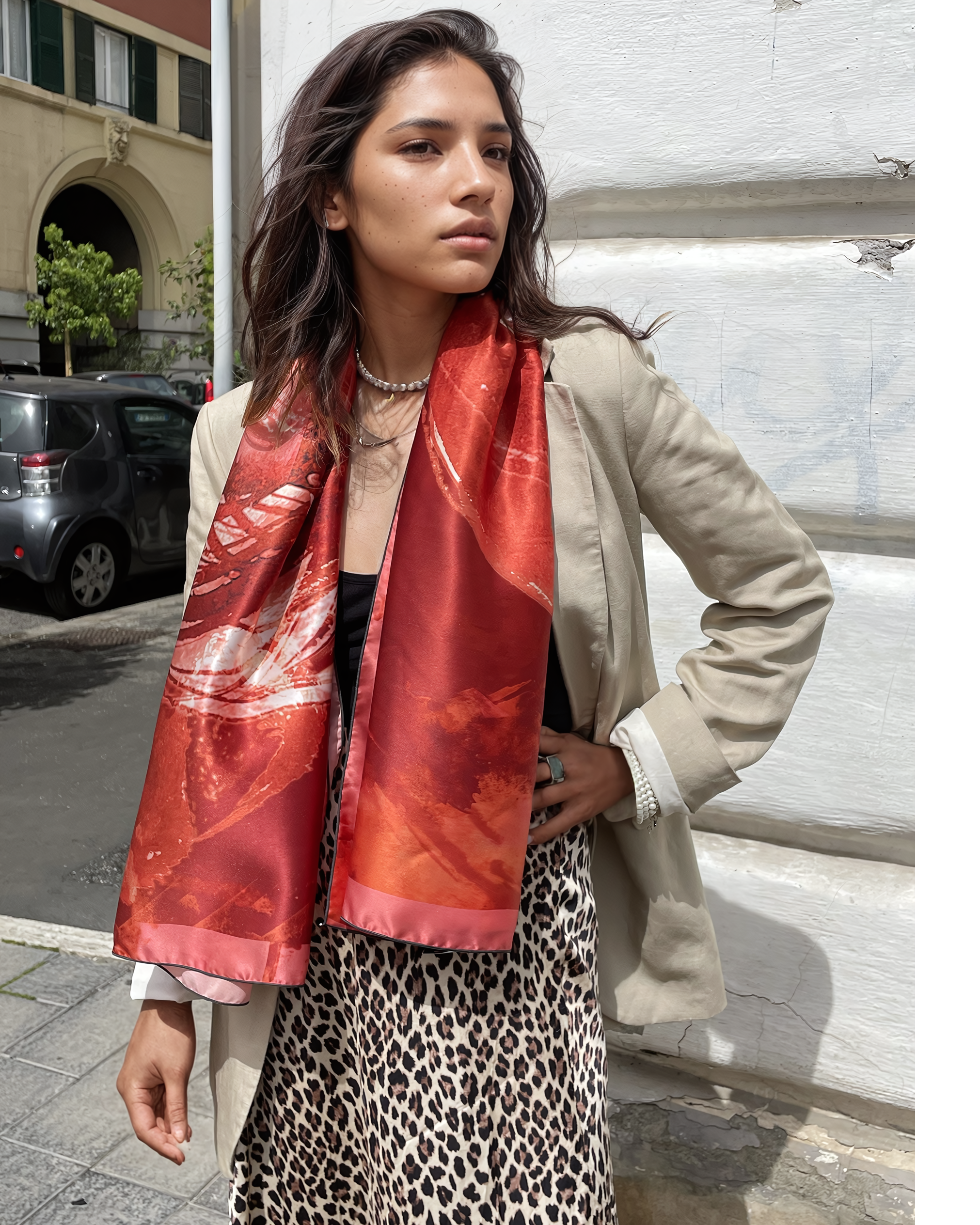 by.clu clu silk scarf cancer 